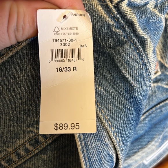 Gap Low Stride in Light Destroy Jeans SZ 16/33 - Picture 11 of 11